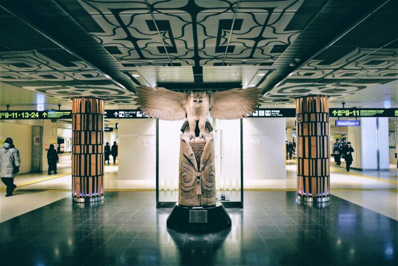 札幌駅前通地下歩行空間のアイヌ情報発信スペース