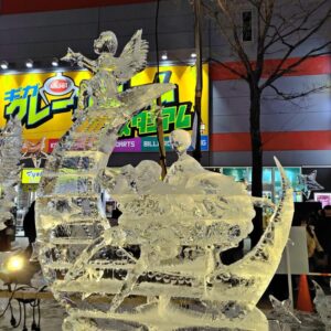 2026年さっぽろ雪まつりの氷彫刻コンクールの優秀賞作品「☆Aries~牡羊座~☆」