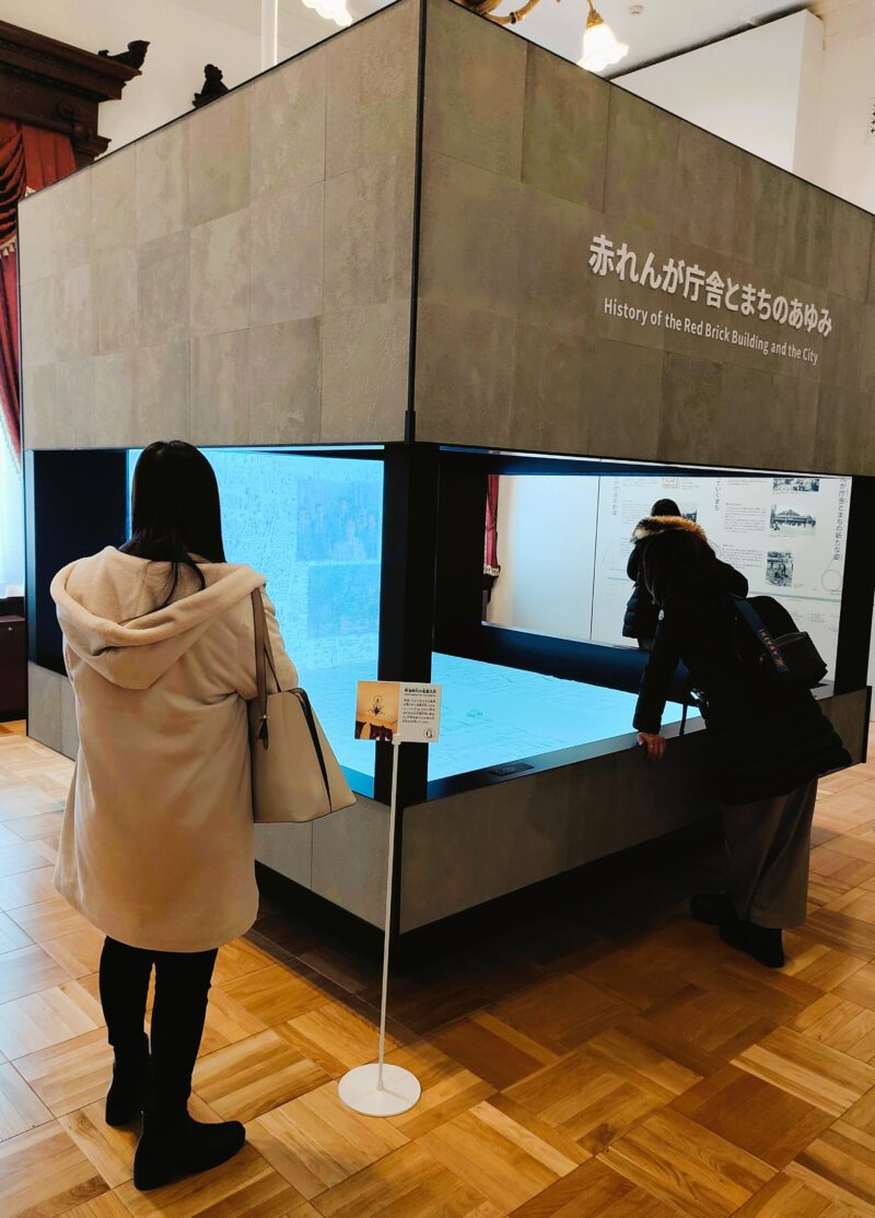 北海道庁旧本庁舎（赤れんが庁舎）の2階にあるプロジェクションマッピング