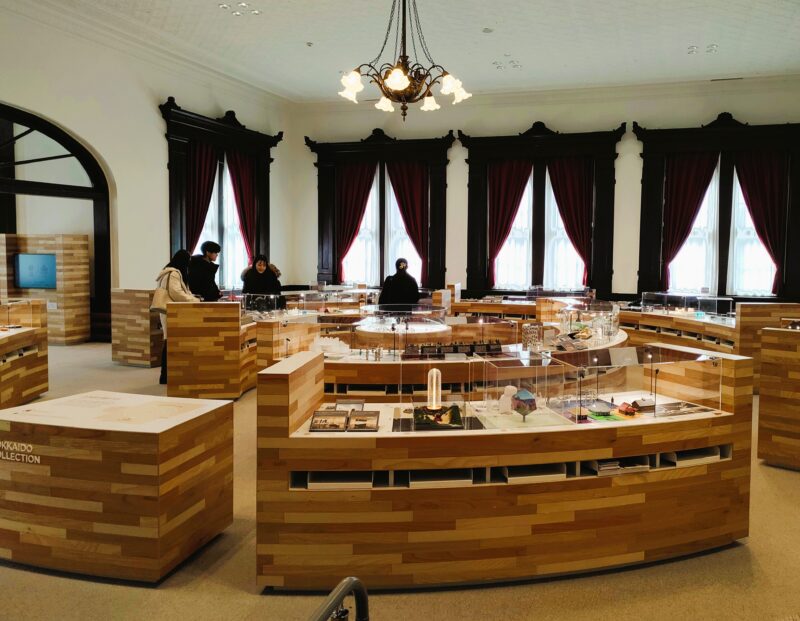 北海道庁旧本庁舎（赤れんが庁舎）２階の展示「北海道の遺産と文化」