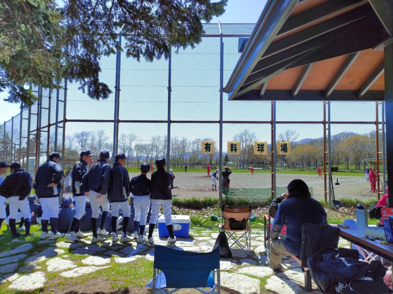前田森林公園の野球場