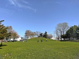 前田公園のスキー山
