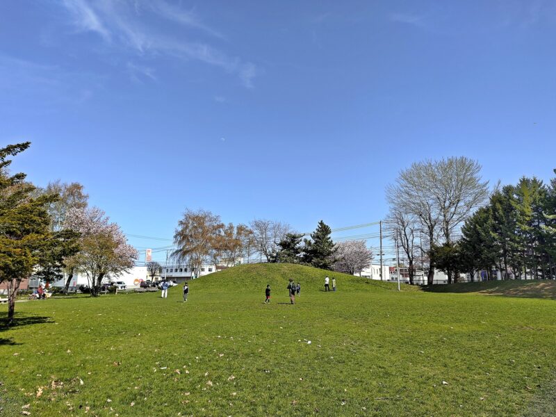 前田公園のスキー山