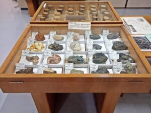 手稲記念館に展示の手稲鉱山の鉱石標本