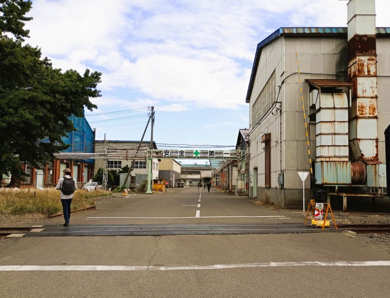 JR北海道苗穂工場の構内