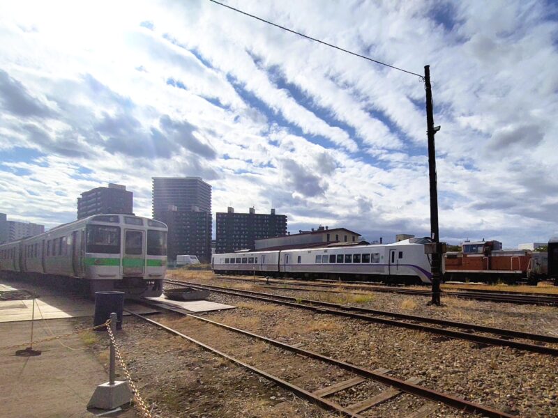 北海道鉄道技術館に隣接する線路