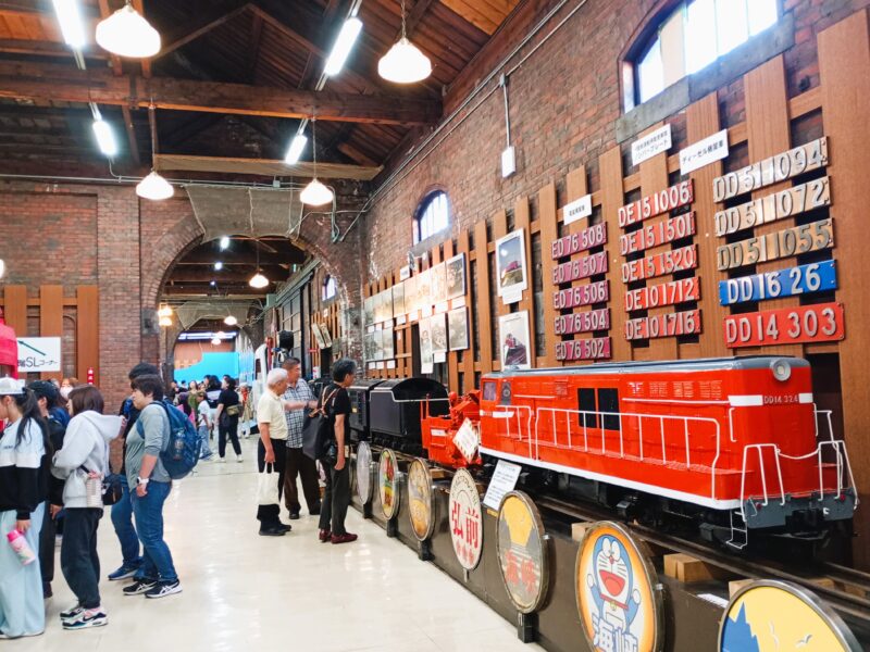 北海道鉄道技術館の1階展示室の様子