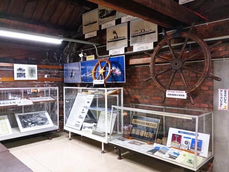 北海道鉄道技術館の青函コーナーの様子